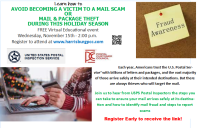 Fraud Awareness Webinar - November 15, 2023 